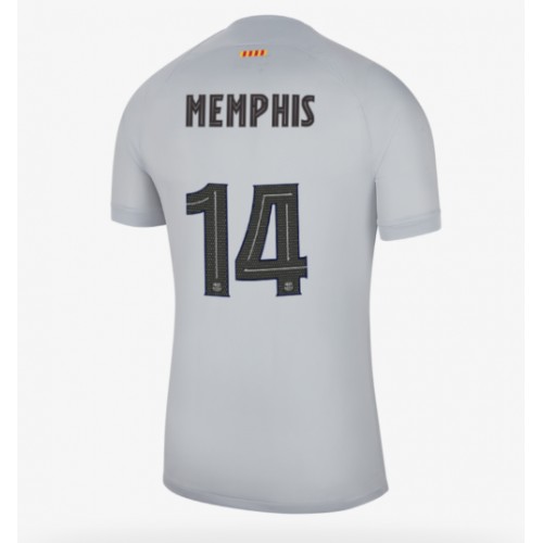 Barcelona Memphis Depay #14 Tredjedrakt 2022-23 Kortermet Barcelona Memphis Depay #14 Tredjedrakt 2022-23 Kortermet